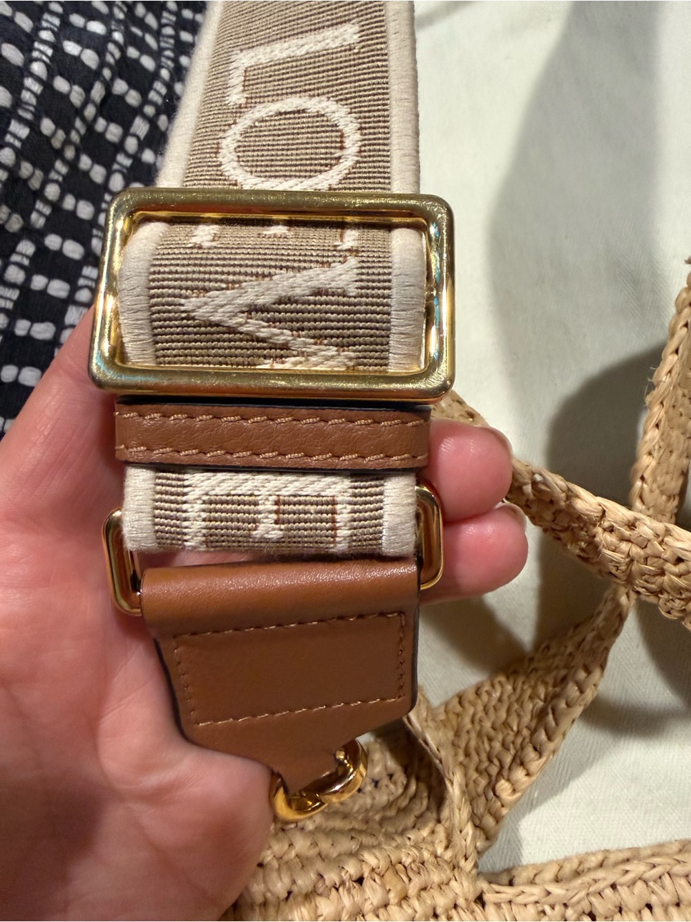 LOEWE mini slit tote bag raffia. - Picture 4 of 9